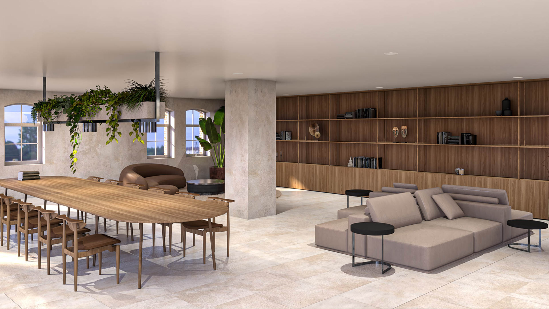 Interieurontwerp lobby in kantoorgebouw door Studio Doable