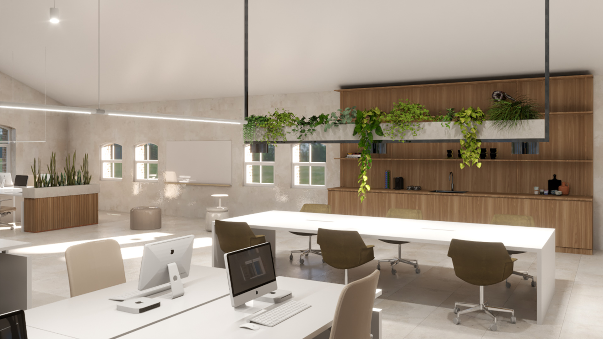 Interieurontwerp kantoorruimte door Studio Doable