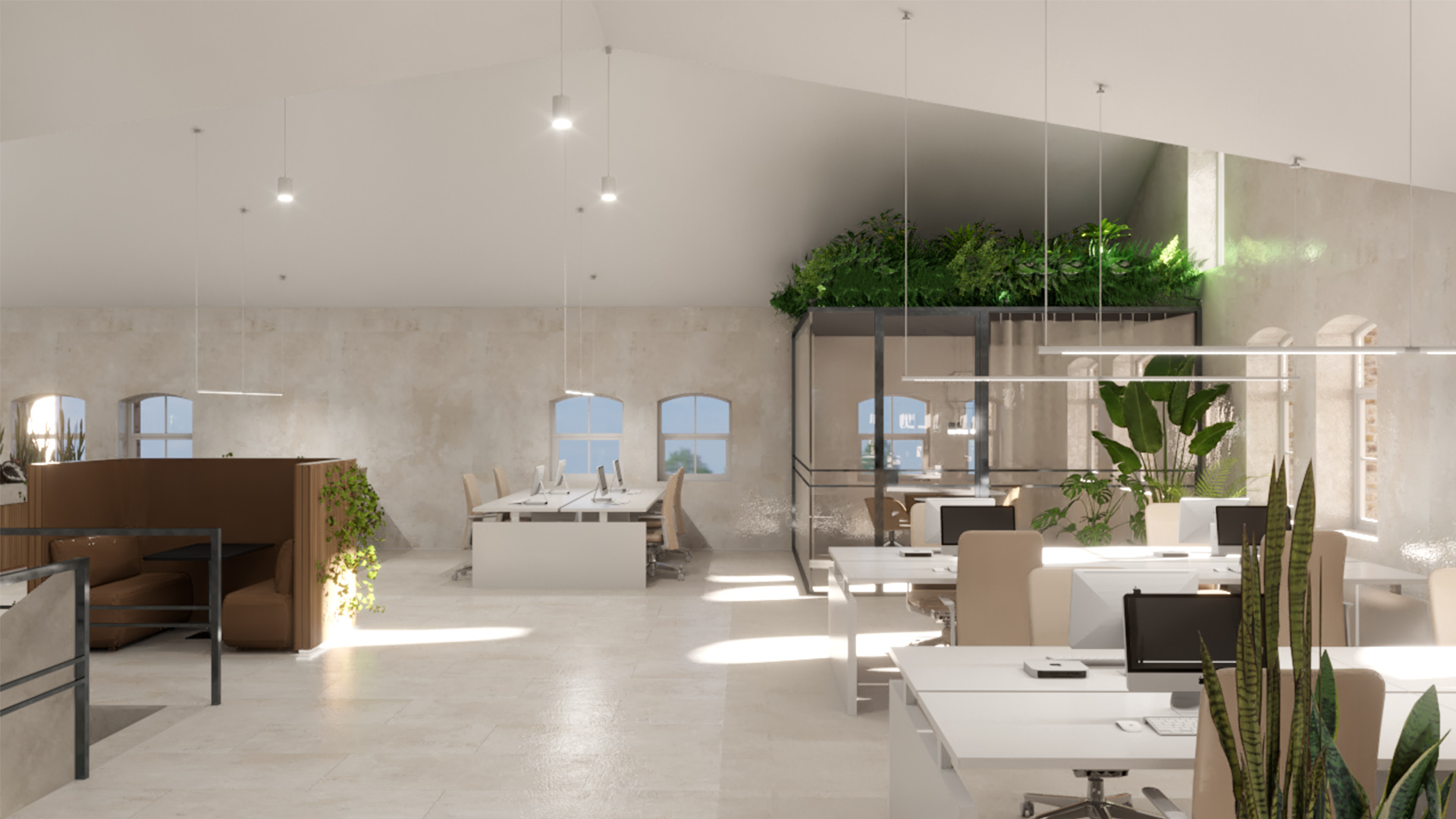 Interieurontwerp kantoorruimte door Studio Doable