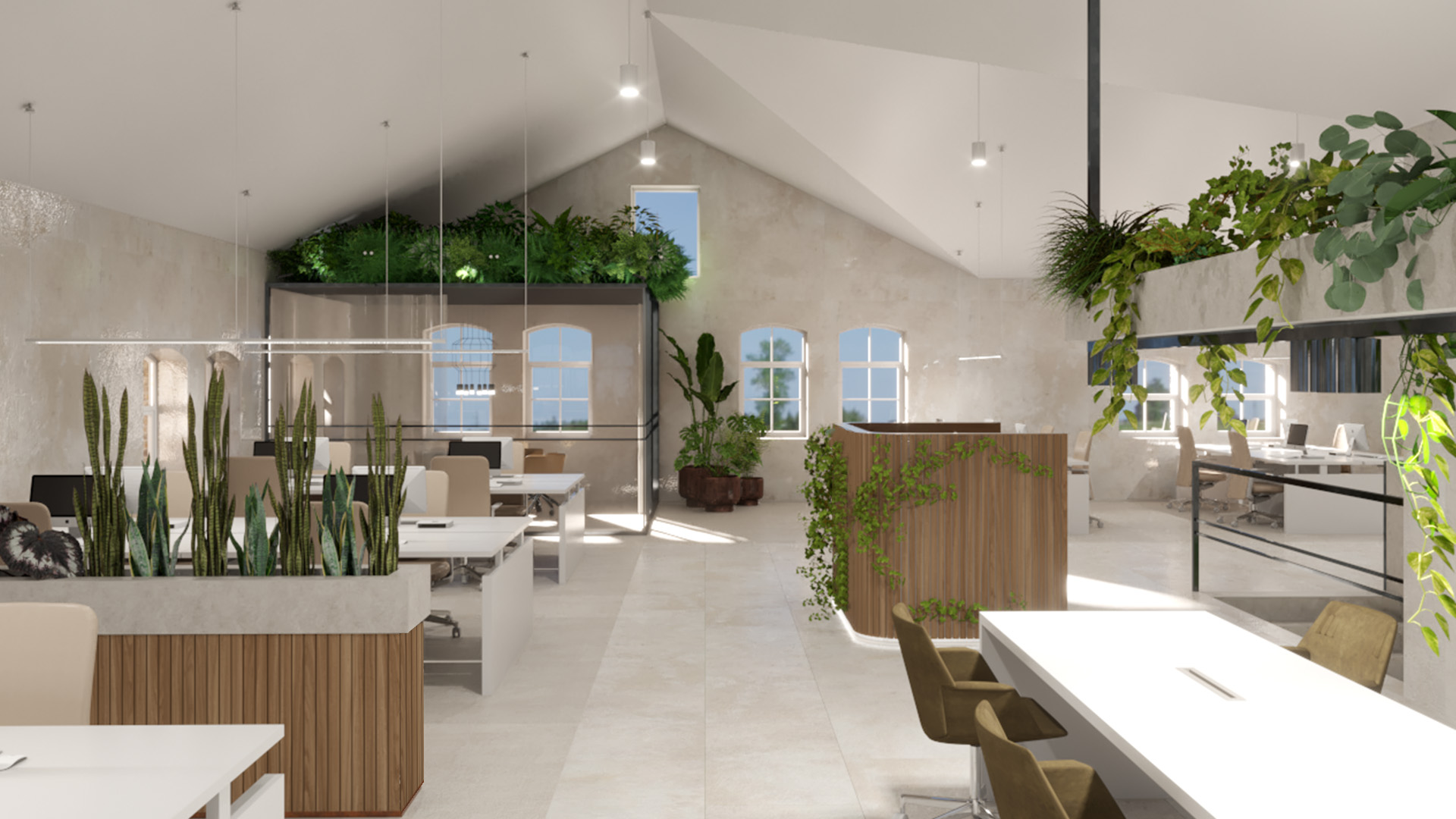 Interieurontwerp kantoorruimte door Studio Doable