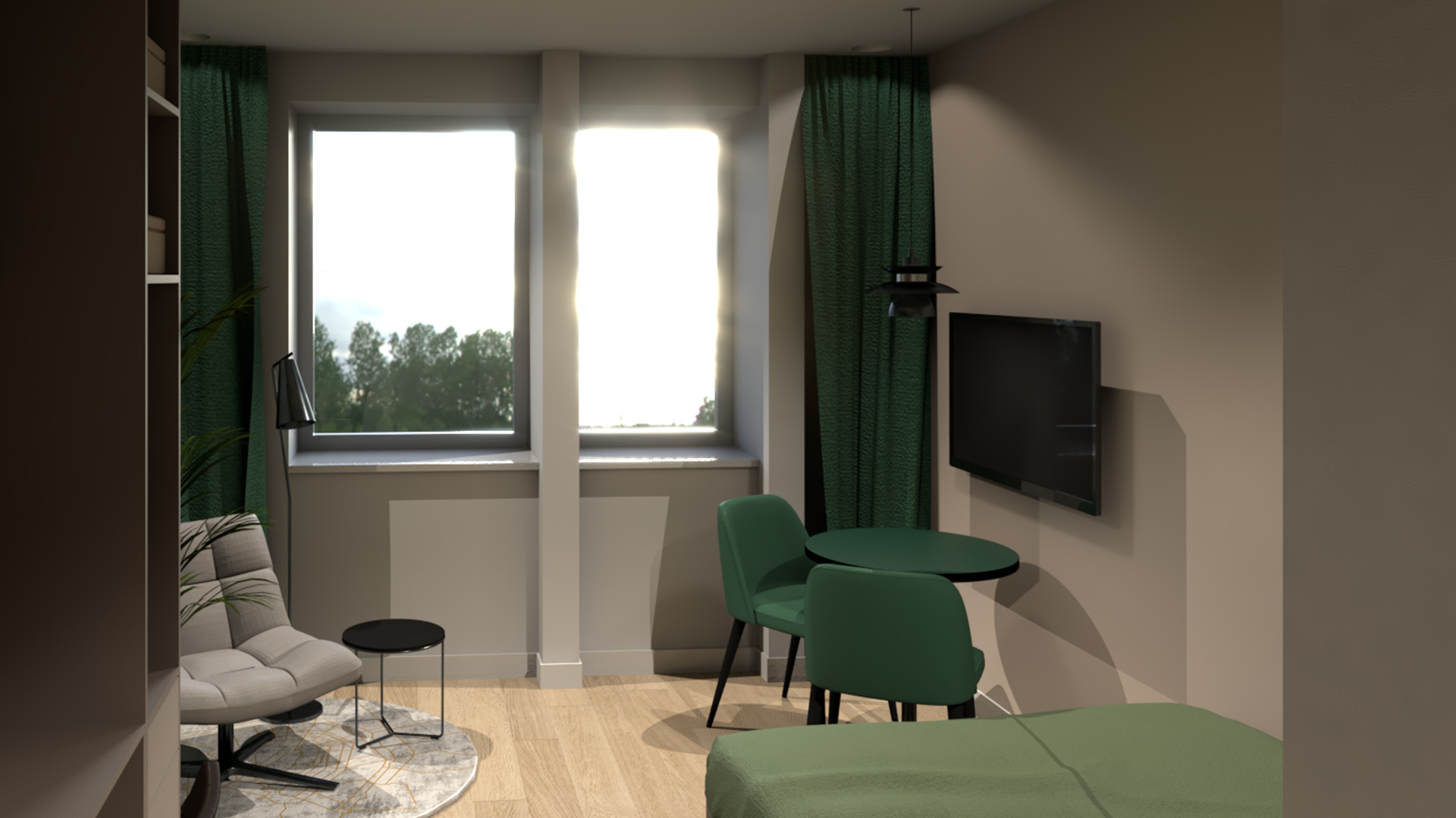Interieurontwerp studentenkamer door Studio Doable