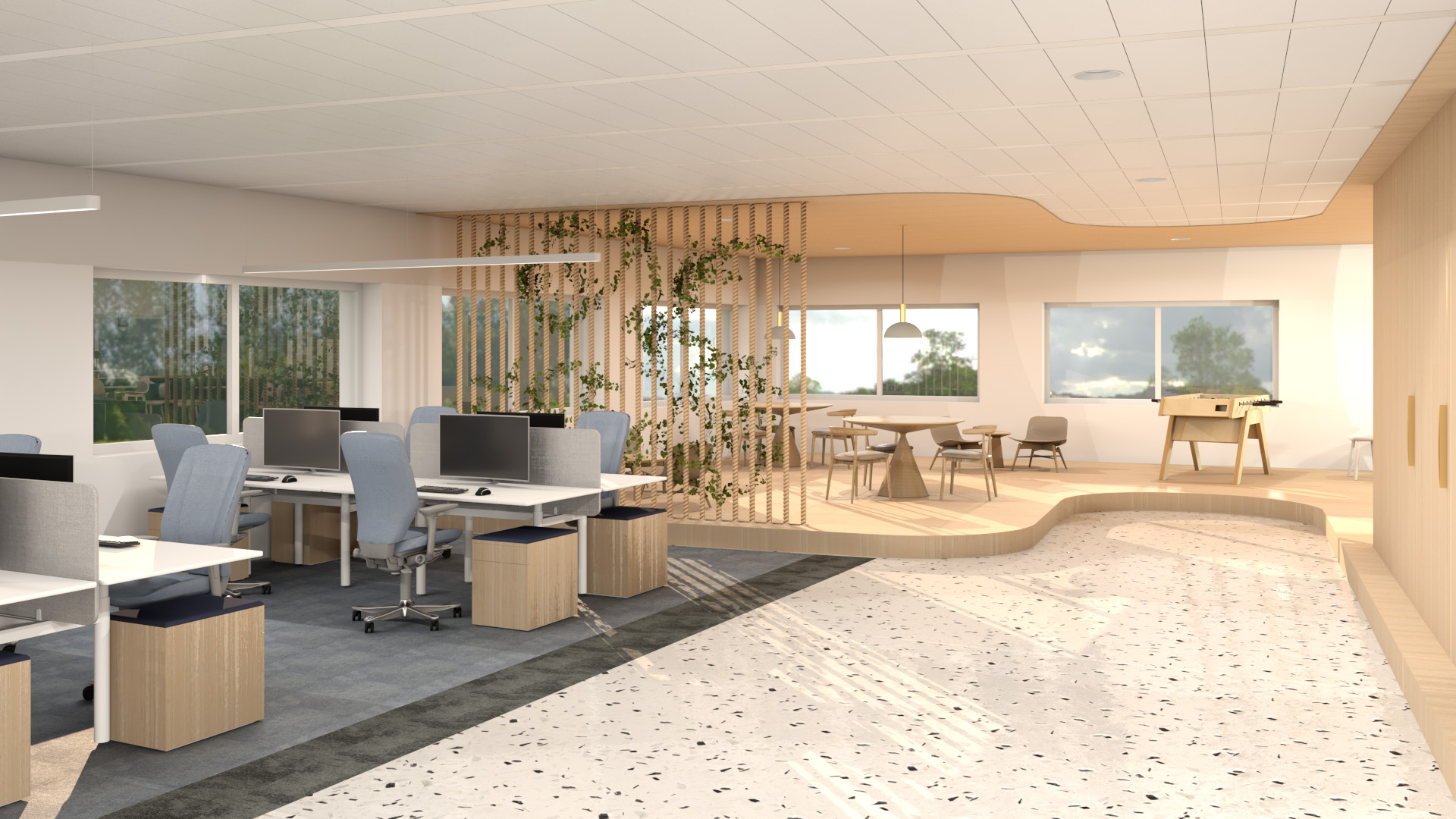 Interieurontwerp kantooromgeving door Studio Doable